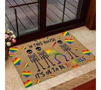 zerbino ingresso casa In questa casa va bene essere se stessi Zerbino LGBT