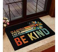 zerbino ingresso casa In un mondo dove puoi essere qualsiasi cosa, sii gentile, zerbino hippie