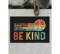 zerbino ingresso casa In un mondo dove puoi essere qualsiasi cosa, sii gentile, zerbino in stile hippie