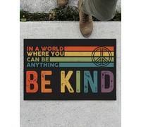 zerbino ingresso casa In un mondo dove puoi essere qualsiasi cosa, sii gentile, zerbino vintage Peace