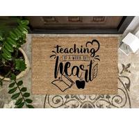 zerbino ingresso casa Insegnare è un'opera del cuore Zerbino