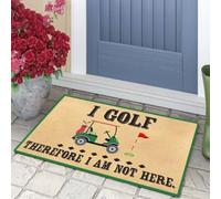 zerbino ingresso casa Io gioco a golf quindi non sono qui zerbino