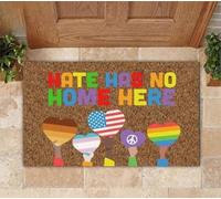 zerbino ingresso casa L'odio LGBT non ha casa qui, zerbino