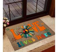 zerbino ingresso casa Love Lives Here - Zerbino di benvenuto facile da pulire Hippie Soul