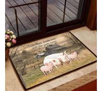 zerbino ingresso casa Maiale vivi come se qualcuno avesse lasciato il cancello aperto Zerbino