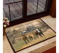 zerbino ingresso casa Mucca vivi come se qualcuno avesse lasciato il cancello aperto Zerbino