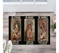 zerbino ingresso casa Musica nera Sii forte Sii coraggioso Sii umile Sii duro Zerbino resistente