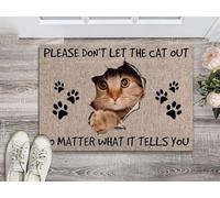 zerbino ingresso casa Non lasciare uscire il gatto Zerbino per interni ed esterni