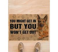 zerbino ingresso casa Pastore tedesco, potresti entrare ma non uscire Zerbino