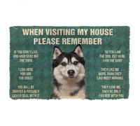 zerbino ingresso casa PER FAVORE RICORDA LE REGOLE DELLA CASA DEL CANE HUSKY ZERBA