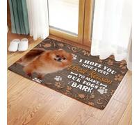 zerbino ingresso casa Pomerania, spero che tu abbia un'ottima ragione per far abbaiare il nostro cane sullo zerbino