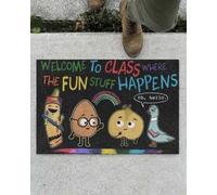 zerbino ingresso casa Primo giorno di scuola Piccione Insegnante Benvenuti in classe Ritorno a scuola Carino Divertente