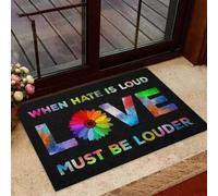 zerbino ingresso casa Quando l'odio è forte, l'amore deve essere ancora più forte. Zerbino LGBT