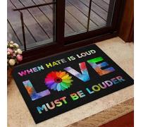 zerbino ingresso casa Quando l'odio è forte, l'amore deve essere più forte Daisy Doormat