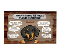 zerbino ingresso casa Quando si visita la cuccia per cani, si prega di ricordare la versione Chatting Box Personalizza lo zerbino