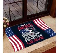 zerbino ingresso casa Questa è l'America, se non ti piace lascia uno zerbino per un veterano, regalo per un amico