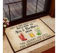 zerbino ingresso casa Questo è il nostro posto felice con stampa completa dello zerbino