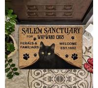 zerbino ingresso casa Rifugio di Salem per gatti ribelli. Sono benvenuti i gatti selvatici e familiari. Fondato nel 1692. Zerbino.