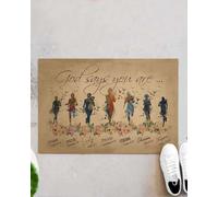 zerbino ingresso casa Running God dice che sei uno zerbino per interni ed esterni per gli amanti della corsa