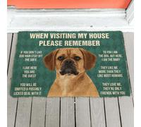 zerbino ingresso casa Si prega di ricordare le regole della casa dei cani Puggle Zerbino