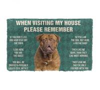 zerbino ingresso casa Si prega di ricordare le regole della casa del cane Dogue De Bordeaux Zerbino