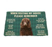 zerbino ingresso casa Si prega di ricordare le regole della casa per cani Irish Water Spaniel Zerbino personalizzato