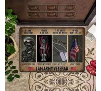 zerbino ingresso casa Sono un veterano dell'esercito, amo la libertà, zerbino per veterani, regalo per amici