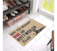 zerbino ingresso casa Spero che tu abbia portato del vino e uno zerbino con il Rottweiler