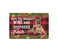 zerbino ingresso casa Spero che tu abbia portato vino e dolcetti per pastori tedeschi sullo zerbino