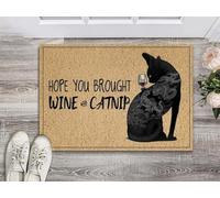 zerbino ingresso casa Spero che tu abbia portato vino e erba gatta, zerbino per interni ed esterni