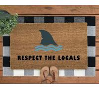 zerbino ingresso casa Squalo - Zerbino Rispetta la gente del posto