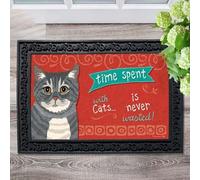 zerbino ingresso casa Tempo trascorso con i gatti Zerbino per gatti soriani grigi