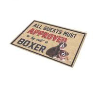 zerbino ingresso casa Tutti gli ospiti devono essere approvati da Boxer Doormat