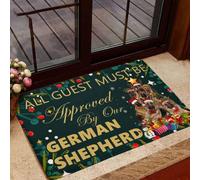 zerbino ingresso casa Tutti gli ospiti devono essere approvati dal nostro zerbino divertente natalizio con pastore tedesco