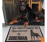 zerbino ingresso casa Tutti gli ospiti devono essere approvati dallo zerbino per cani Doberman