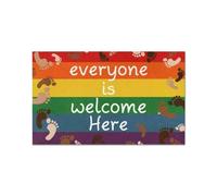 zerbino ingresso casa Tutti sono benvenuti - Zerbino per interni ed esterni Footprint Equality