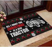 zerbino ingresso casa Tutto ciò che voglio per Natale è un nuovo zerbino divertente con trattore