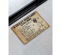 zerbino ingresso casa Una pazza mamma di cani, un divertente zerbino per interni ed esterni per la mamma.