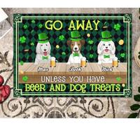 zerbino ingresso casa Vai via se non hai birra e dolcetti per cani Zerbino