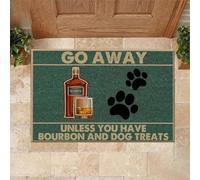 zerbino ingresso casa Vai via se non hai bourbon e dolcetti per cani.
