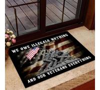 zerbino ingresso casa Veterano, non dobbiamo nulla agli illegali e allo zerbino dei nostri veterani