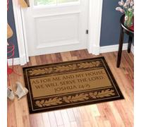 zerbino ingresso casa VHH Dio serviremo il Signore Zerbino