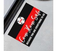 zerbino ingresso casa Vigile del fuoco, torna a casa sano e salvo perché sei tutto per noi Zerbino