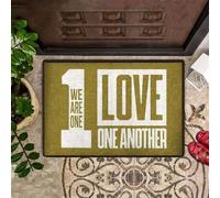 zerbino ingresso casa We Are One Love Another Zerbino di benvenuto facile da pulire