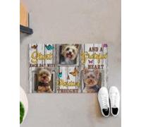 zerbino ingresso casa Yorkshire Inizia ogni giorno con un pensiero positivo e uno zerbino con un cuore grato