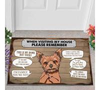 zerbino ingresso casa Yorkshire, ricordati che questa è la mia casa, zerbino divertente