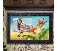 zerbino ingresso casa Zerbino con foto di uccello del paradiso