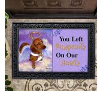 zerbino ingresso casa Zerbino con impronte di zampe di angelo salvate da bassotto sul nostro cuore