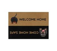 zerbino ingresso casa Zerbino di benvenuto e arrivederci per bassotto