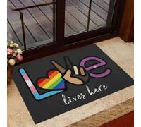zerbino ingresso casa Zerbino di supporto LGBT Love Lives Here